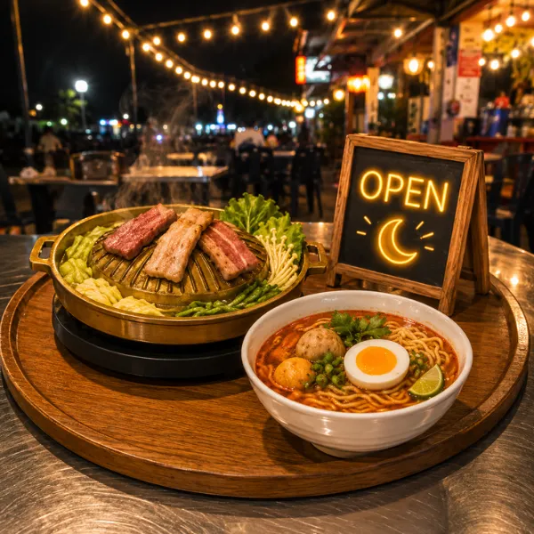 โปรโมทร้านอาหารปิดดึก ร้านอาหารเปิดกลางคืน ใกล้บางซื่อ