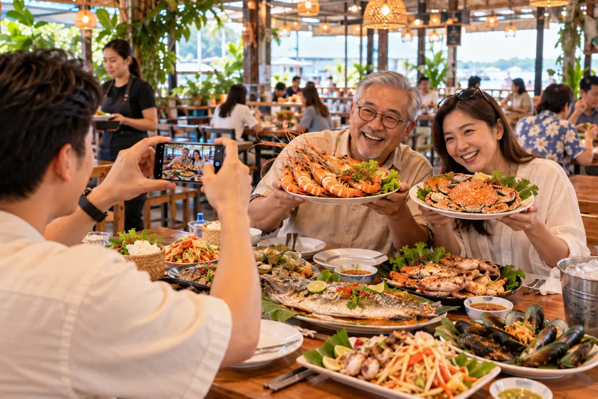 โปรโมทร้านอาหารทะเลเปิดใหม่ ใกล้ประชาชื่น ร้านขายกุ้งเผา ปู ปลาหมึก รีวิวร้านอาหารทะเลอร่อย ประชาชื่น | ประชาชื่น.com