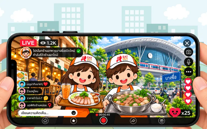 โปรโมทร้านอาหารเปิดใหม่ ใกล้บางซื่อ รีวิวร้านอาหารอร่อย บางซื่อ นักรีวิวร้านอาหาร แนะนำร้านอาหารย่านบางซื่อ บางซื่อ.com